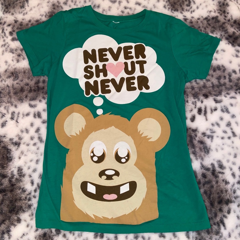 Never shout never band shirt